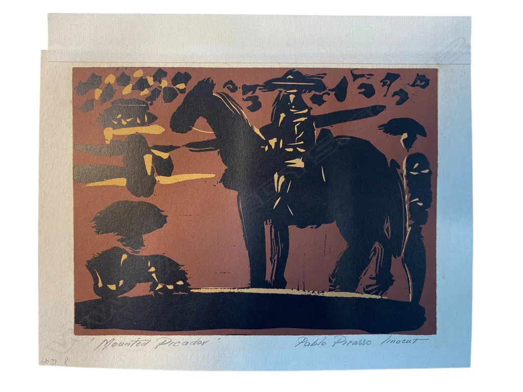 Pablo Picasso (1881-1973)/Harry Abrams ‘Mounted Picador (33)', Image 1++